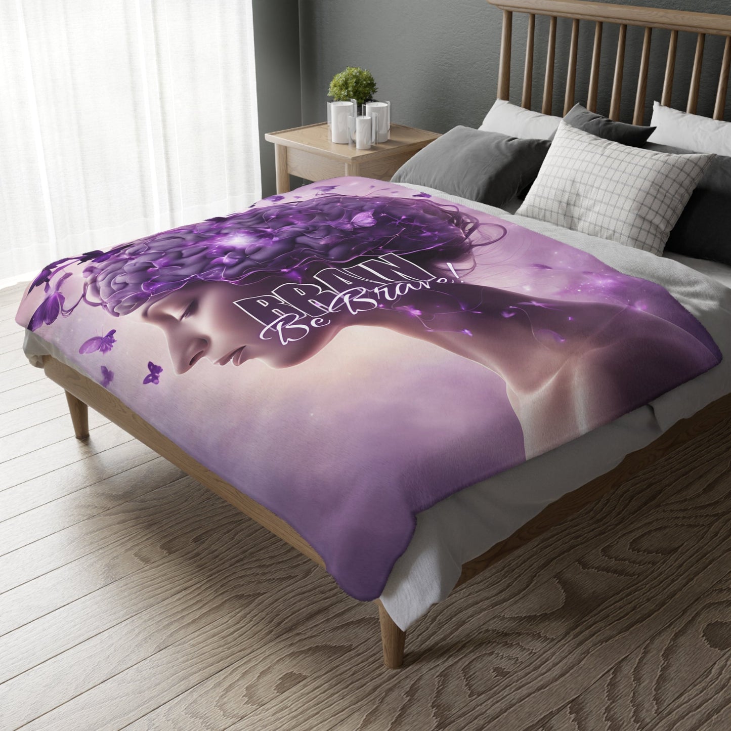 Manta de Microfibra Velveteen Brain Be Brave