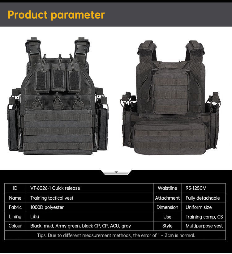 Outdoor Quick Dismantling Tactical Vest