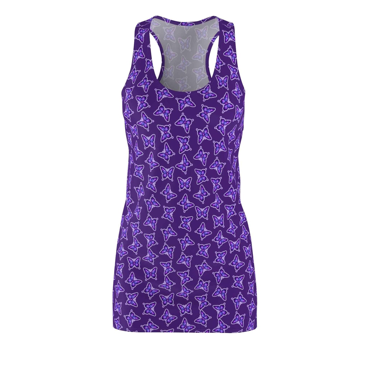Purple Butterfly Racerback Dress - Epilepsy Awareness