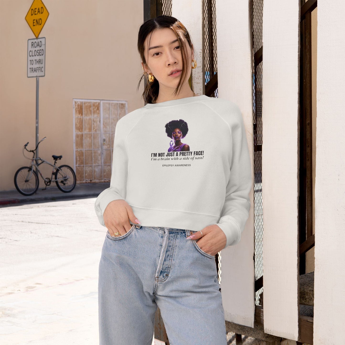 Chic & Cozy Women's Cropped Fleece Sweatshirt - Korvel