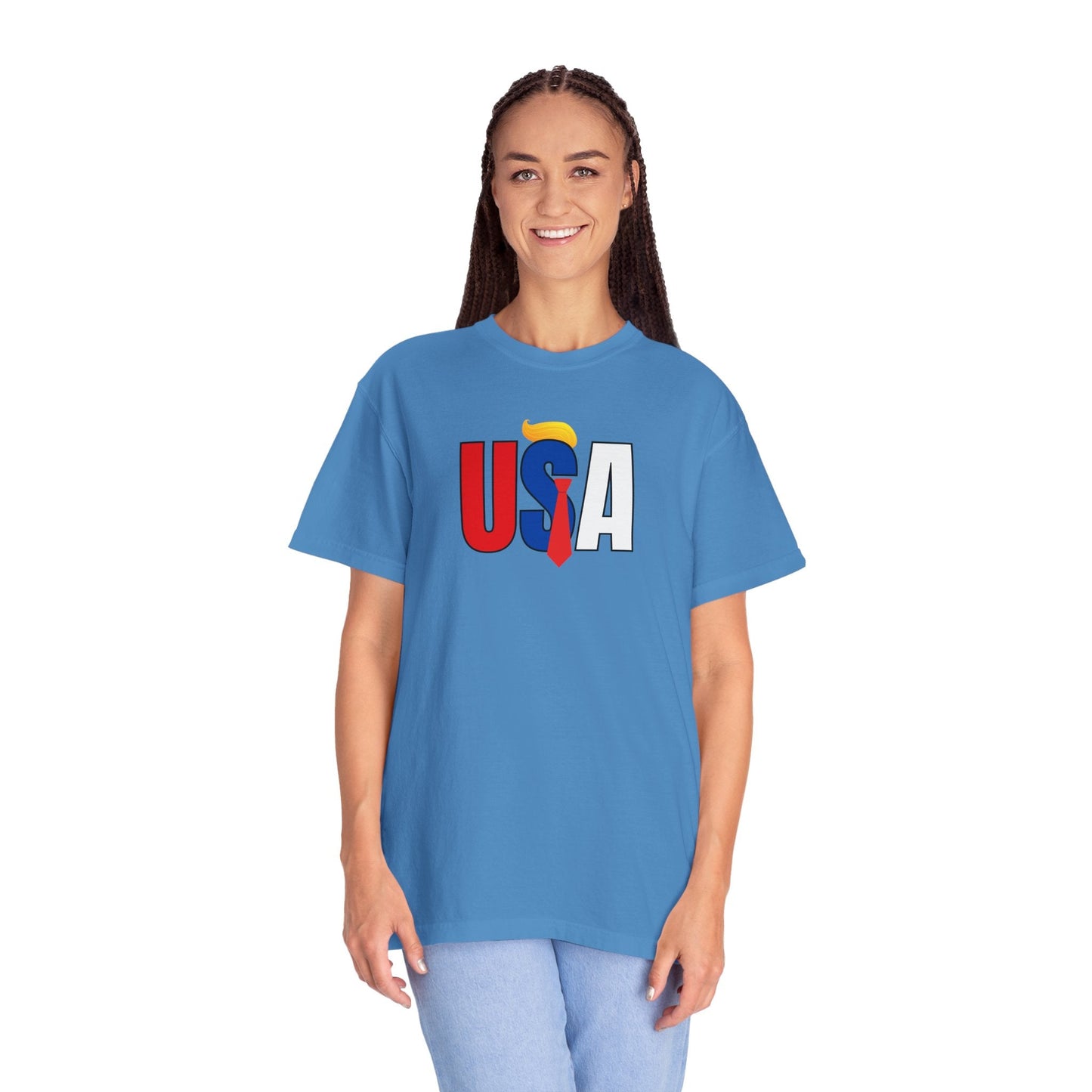 Camiseta Unisex Gráfica Colorida de EE. UU.