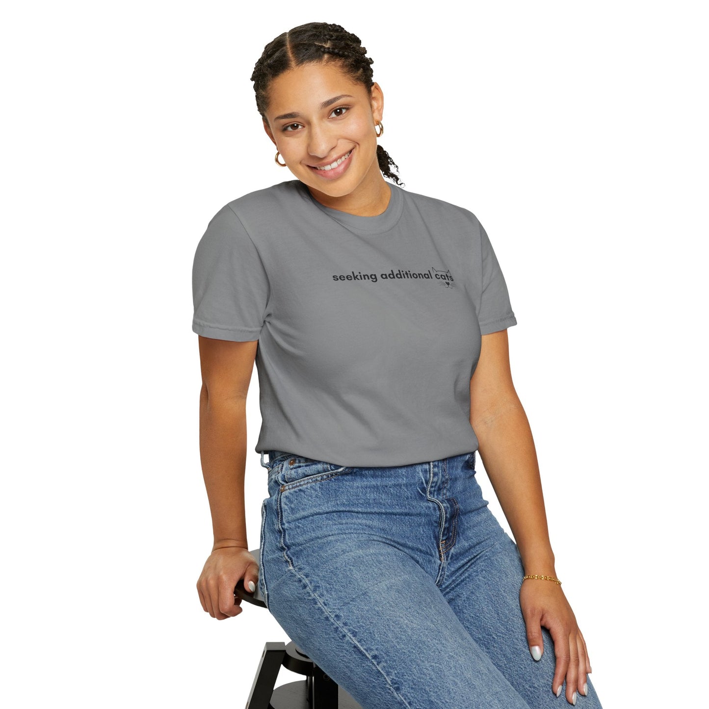 Seeking Additional Cats T-Shirt | Minimalist Cat Lover Tee