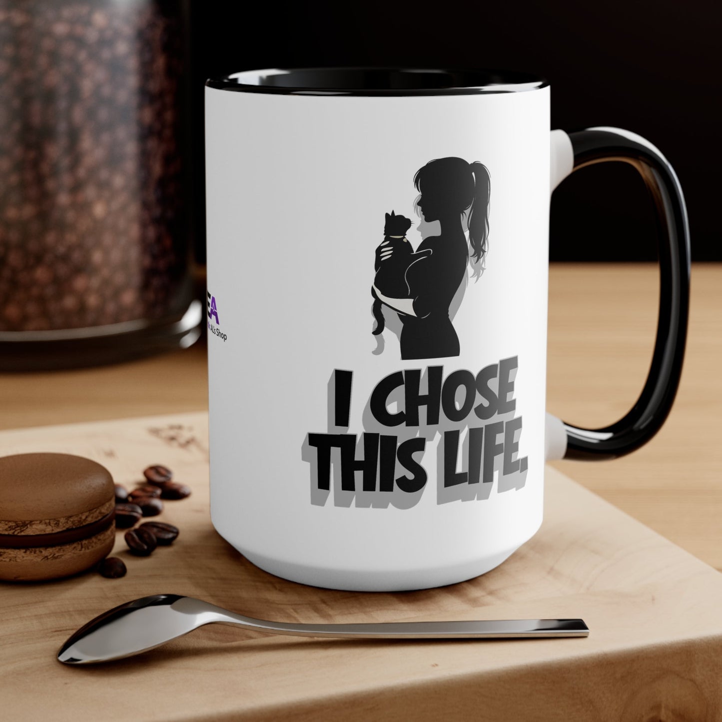 J'ai Choisi Cette Vie Tasse de Femme Amoureuse des Chats | Tasse à Café Sassy