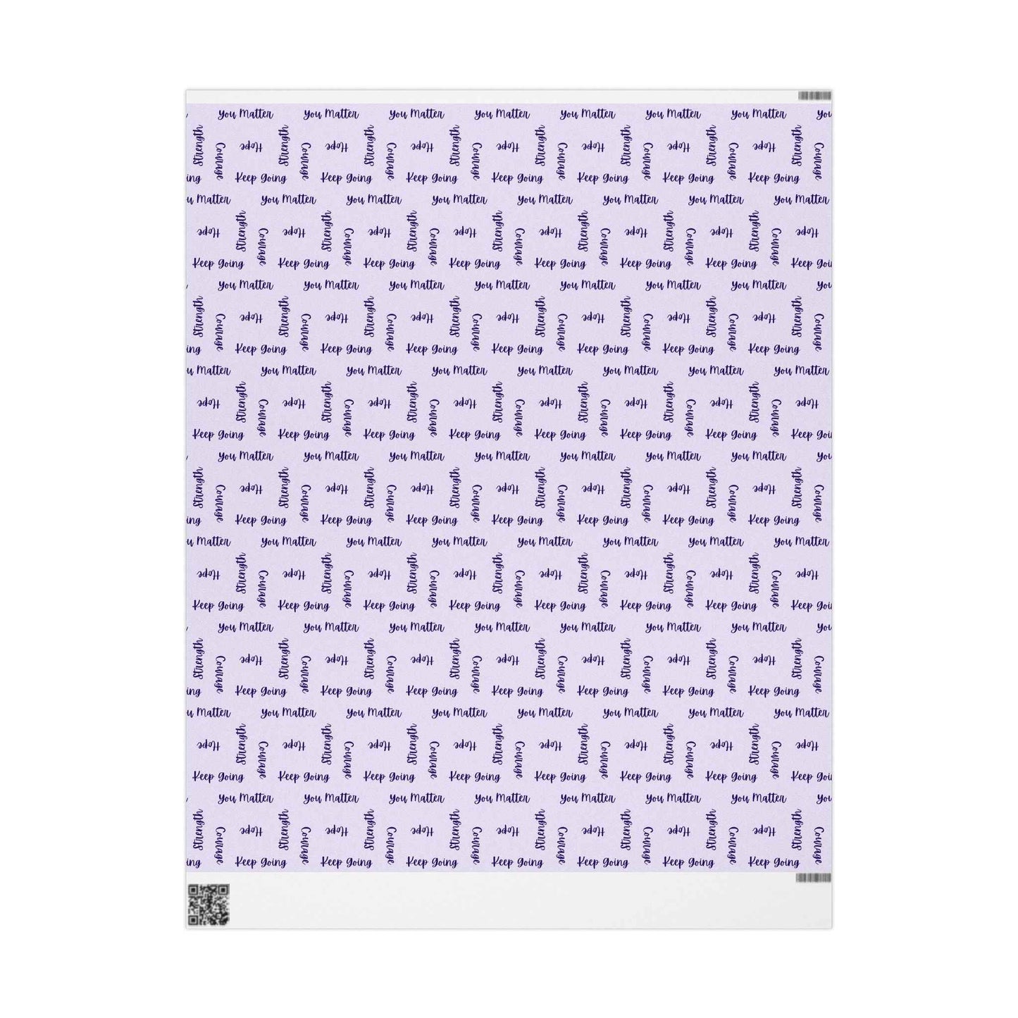 Emballage de mots inspirants – Emballage cadeau violet clair