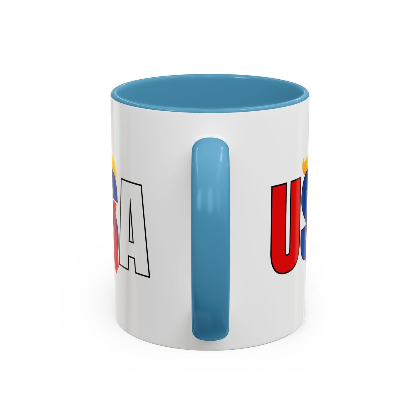 Taza de café con acento vibrante de EE. UU.