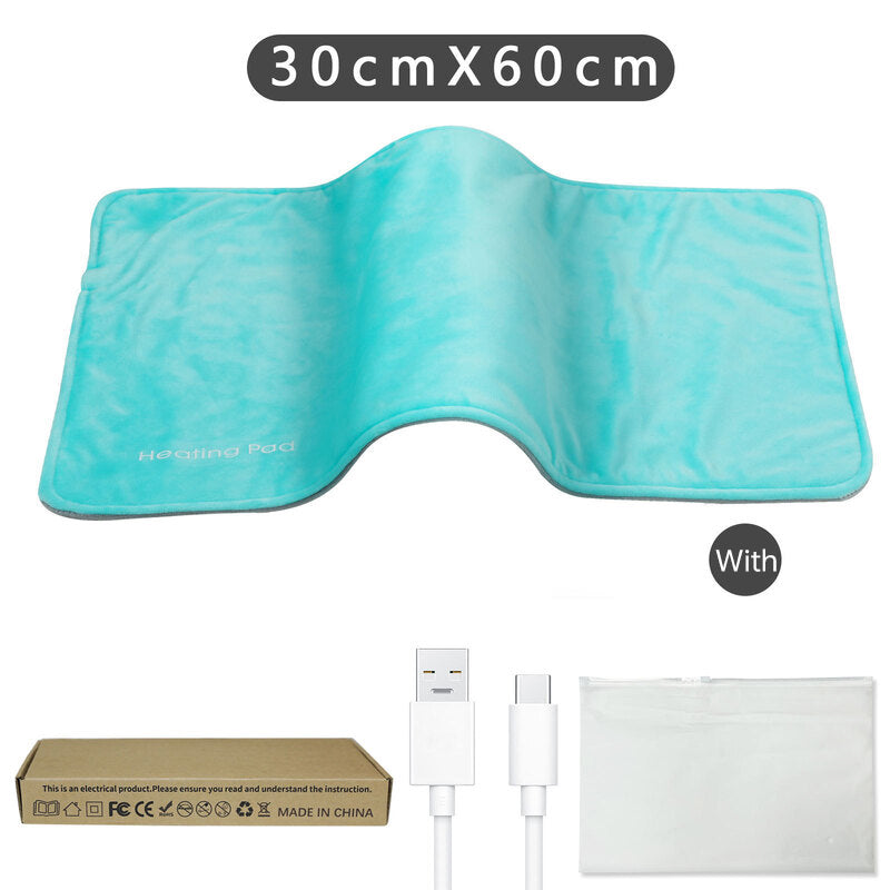 Coussin chauffant USB 5V gris - Mini couverture chauffante pour le confort