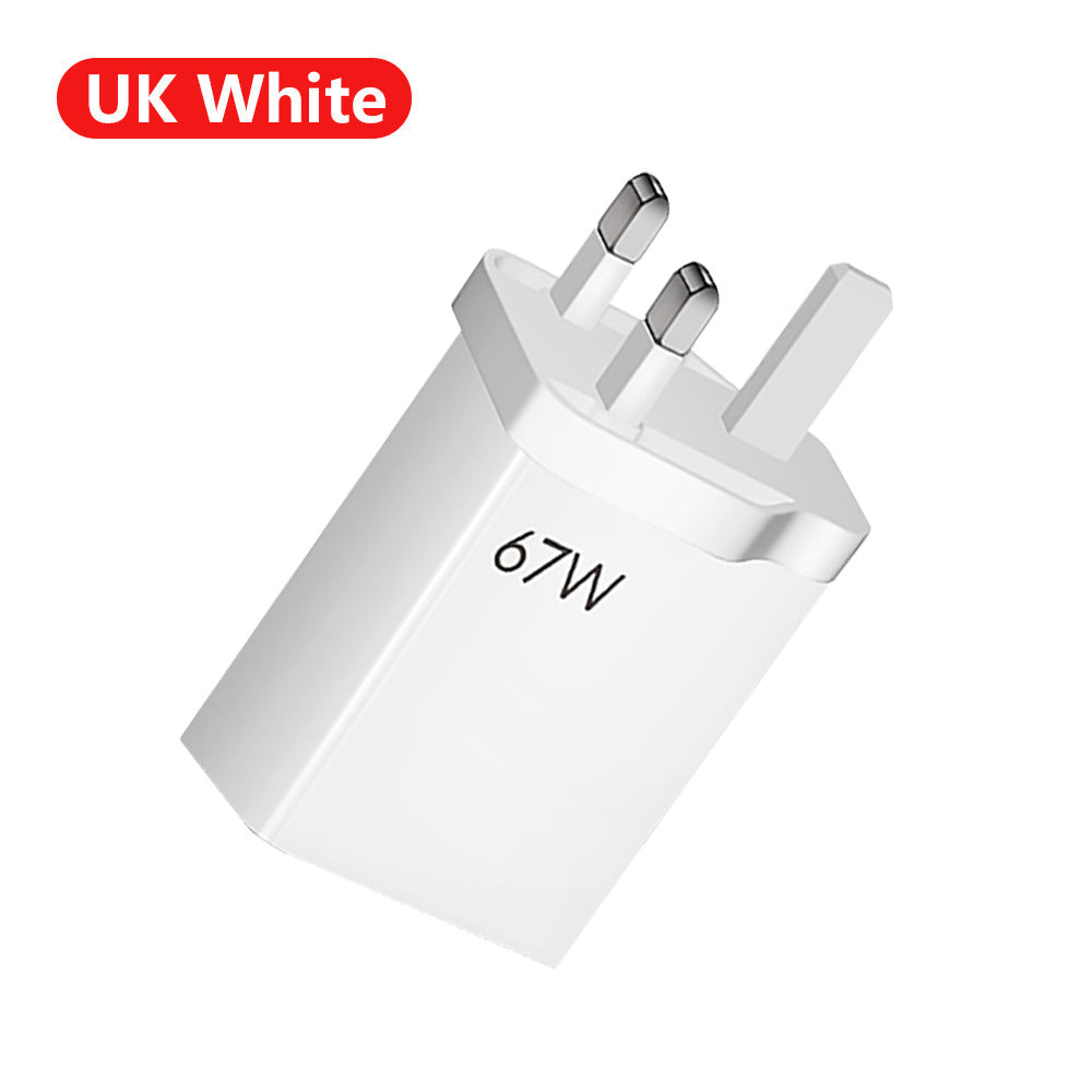 67W ultra fast charging charger with fast flash charging head - Korvel