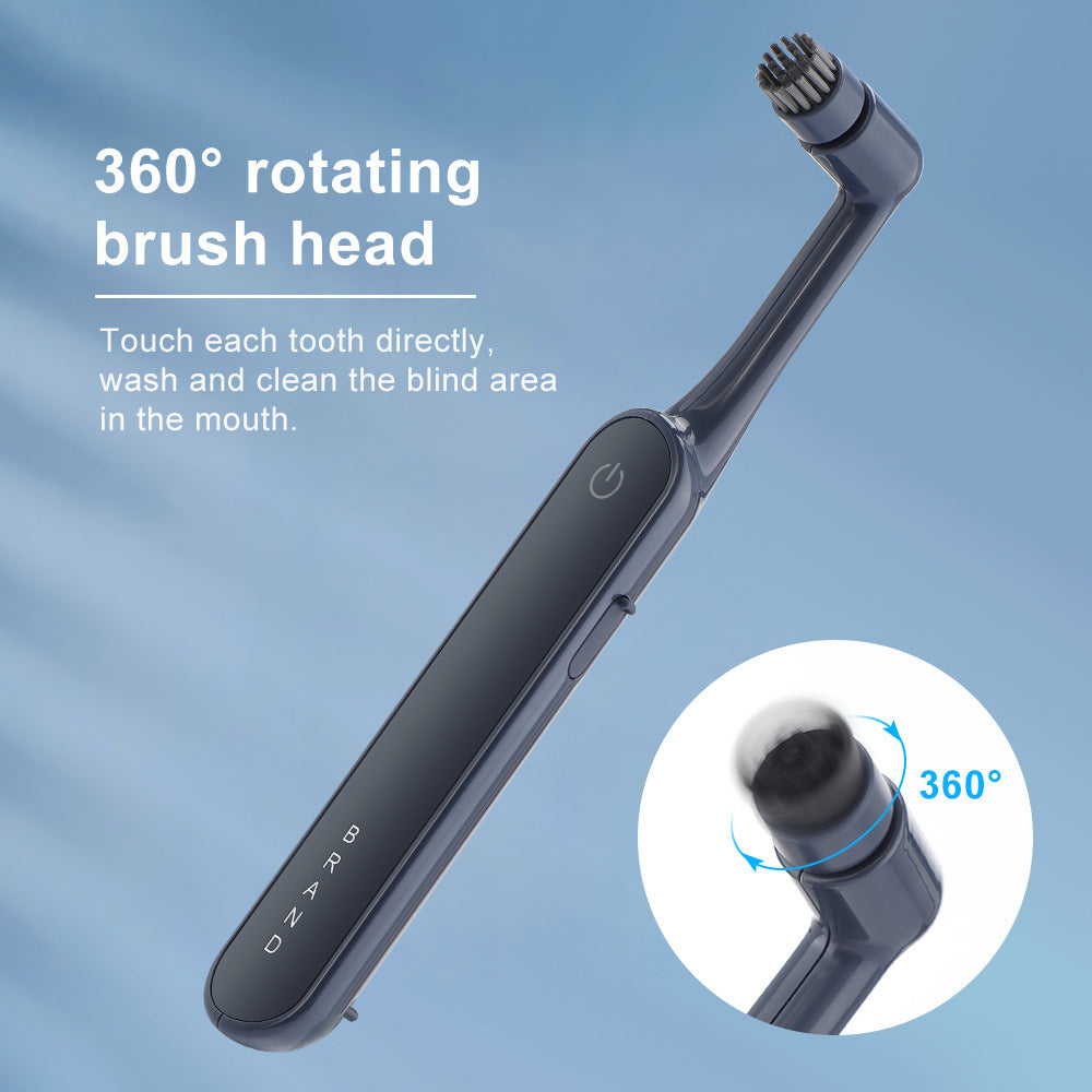 2-Speed Rotary Electric Toothbrush Rechargeable Adult Electric Toothbrush Waterproof Soft Bristle Couple Toothbrush - Korvel