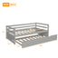 Daybed with Trundle Frame Set, Twin Size, Gray(New SKU:WF283064AAE) - Korvel