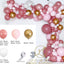 135 pcs Globos Rosa Madera y Dorados para Celebraciones