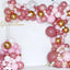 135 pcs Globos Rosa Madera y Dorados para Celebraciones