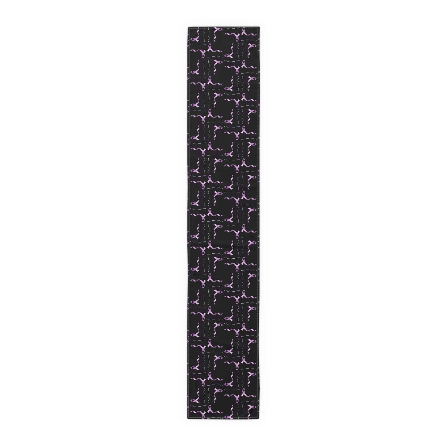 Couverture de table HOPE en code Morse pour la sensibilisation à l'épilepsie - Design de ruban viole
