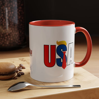 Taza de café con acento vibrante de EE. UU.