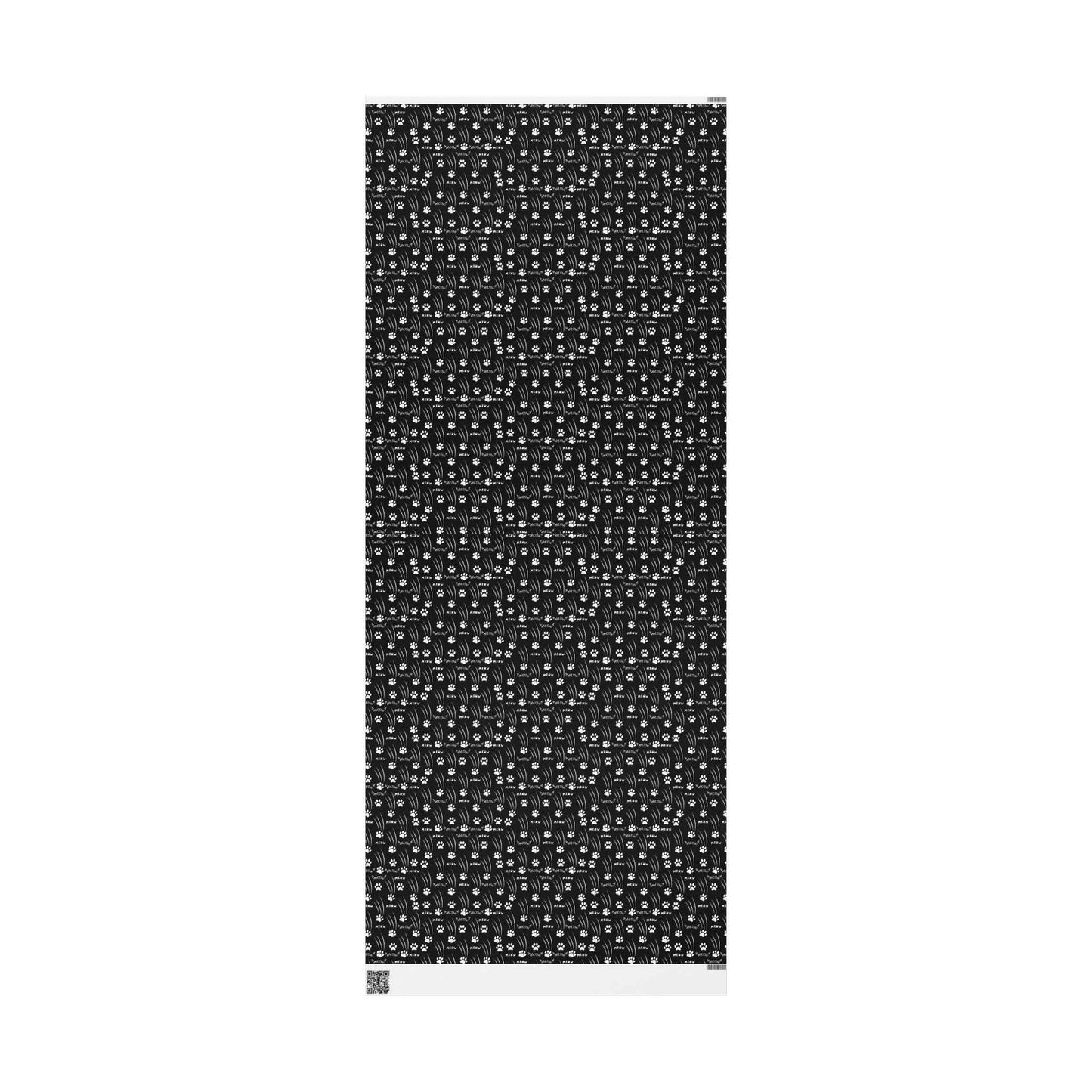 Papier Cadeau Pattes de Chat – Noir & Blanc