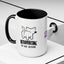 Introvertido. No molestar. Taza de café de gato en dos tonos