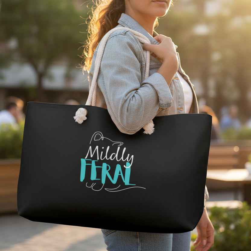 Mildly Feral Weekender Bag - Stylish and Functional