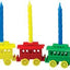 Juego de Soportes para Velas de Tren de Fiesta con Velas de Cumpleaños