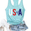 US Of A Racerback Tank Top
