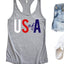 US Of A Racerback Tank Top