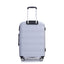 Hardshell Suitcase Spinner Wheels PP Luggage Sets Lightweight Durable Suitcase with TSA Lock,3-Piece Set (20/24/28) ,Silver - Korvel