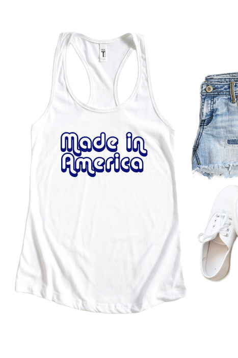Made In America Racerback Tank Top - Korvel