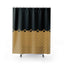 Elegant Black & Gold Paw Print Shower Curtain