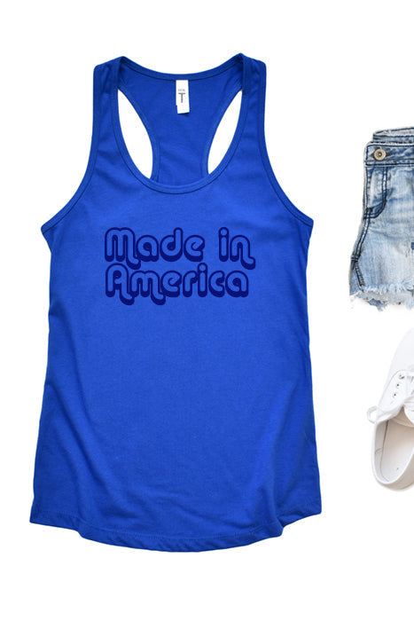 Made In America Racerback Tank Top - Korvel