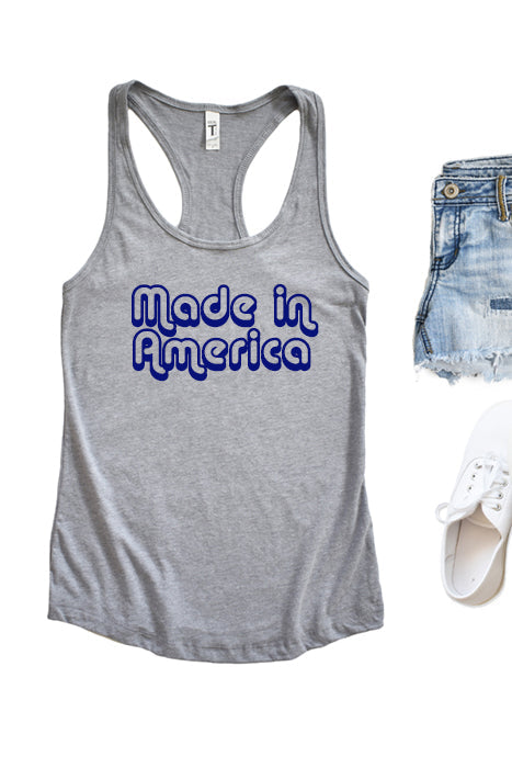 Made In America Racerback Tank Top - Korvel