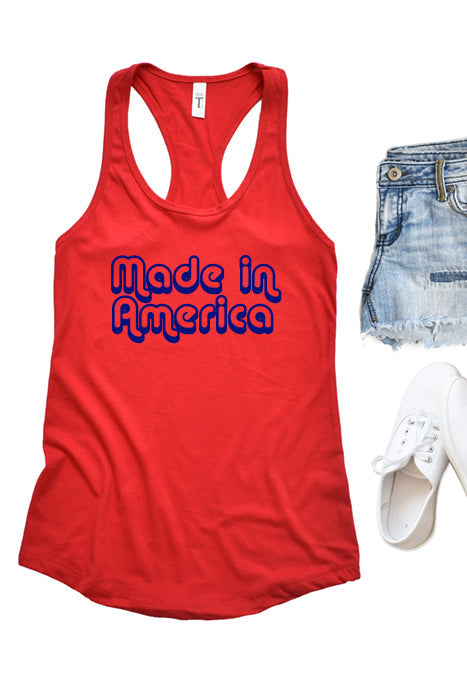 Made In America Racerback Tank Top - Korvel