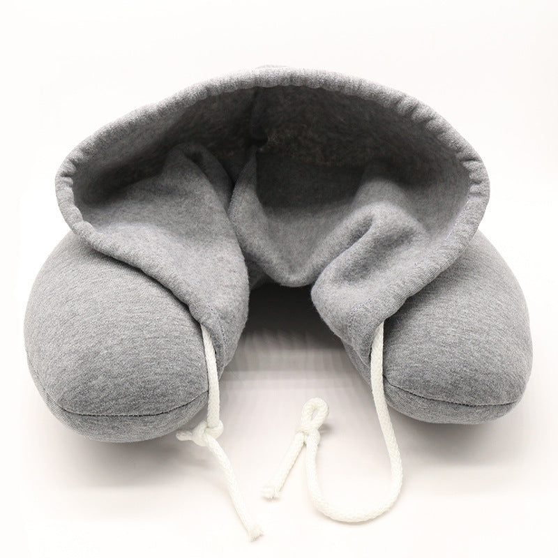 Travel Hooded U-Shaped Pillow for Comfort Anywhere