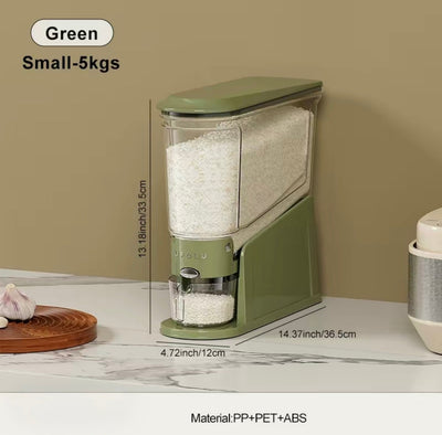 GrainGuard Rice Dispenser - Premium Food Storage Solution