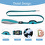 Nylon Combat Padded Leads Dog Leash with Double Padded Handles with Built in Poop Bag Holder Dispenser - Korvel