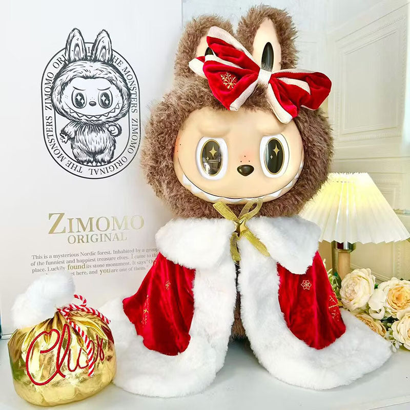 Clothing with 58cm LABUBU Design ZIMOMO Doll Clothes Rubber LABUBU Plush Toy Clothing Cute - Korvel