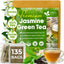 Premium Jasmine Green Tea Bags - Natural & Vegan