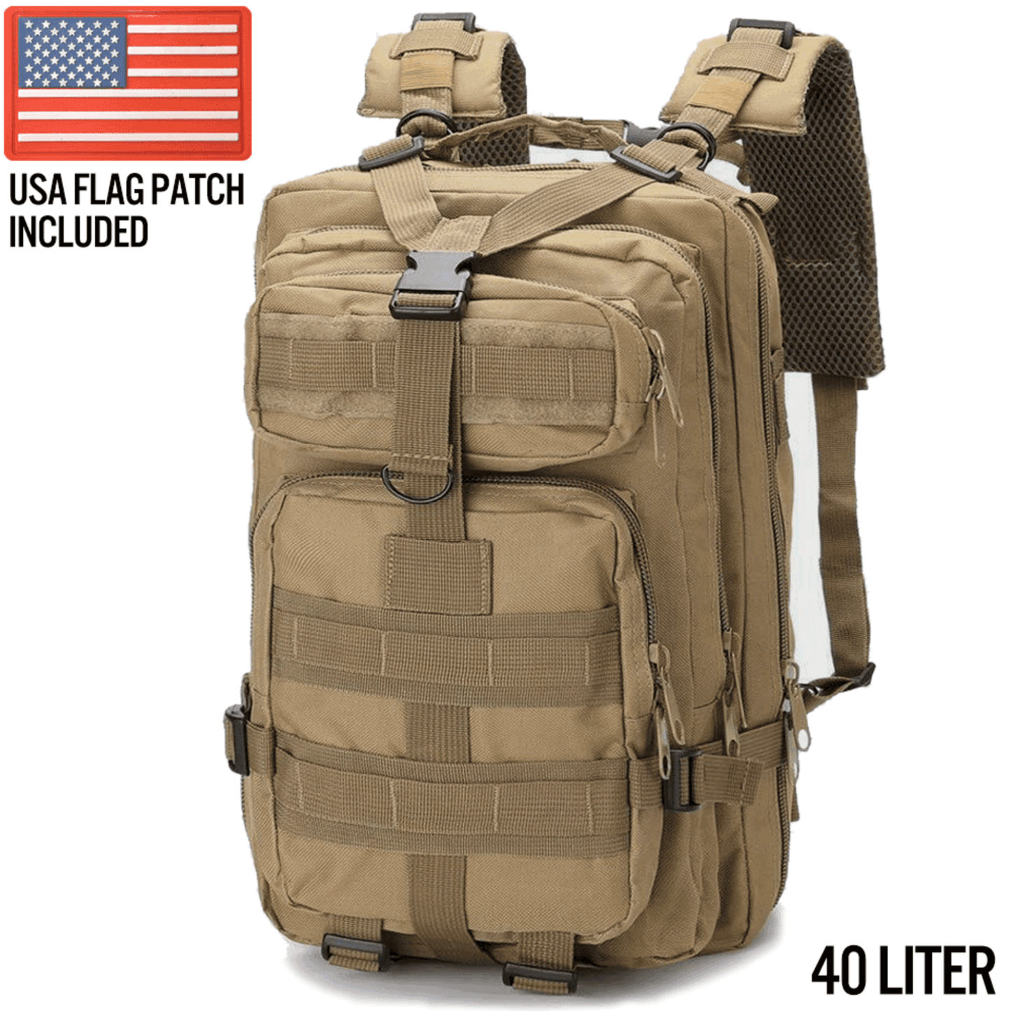 Mochila Militar Táctica XGear 40L para Aventuras al Aire Libre