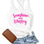 Sunshine and Whiskey Racerback Tank Top
