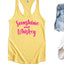 Sunshine and Whiskey Racerback Tank Top