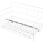 Metal Frame Daybed with trundle（white） - Korvel