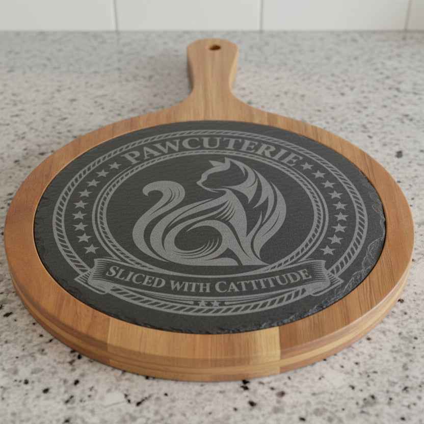 Tabla de Charcutería Grabada Pawcuterie – Cortada con Actitud