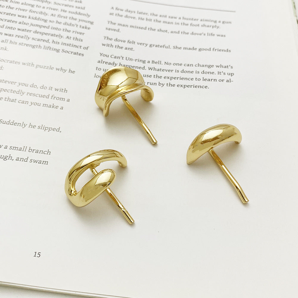 Japanese and Korean headdress accessories hairpins fashionable and simple small fresh ponytail hairpins for girls metal high-grade hair hooks and hair buckles - Korvel