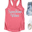 Sunshine Vibes Tank - Stylish Racerback Top