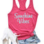 Sunshine Vibes Tank - Stylish Racerback Top