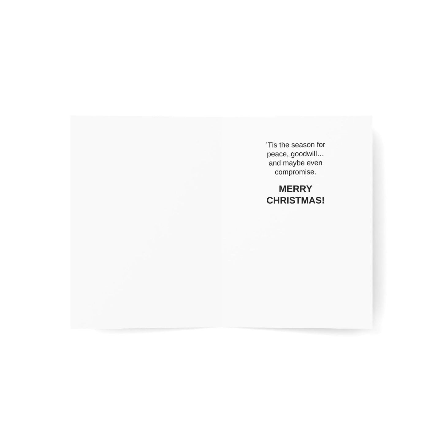 Carte de Noël Esprit de Bipartisme – Ensemble de 1, 10, 30 ou 50