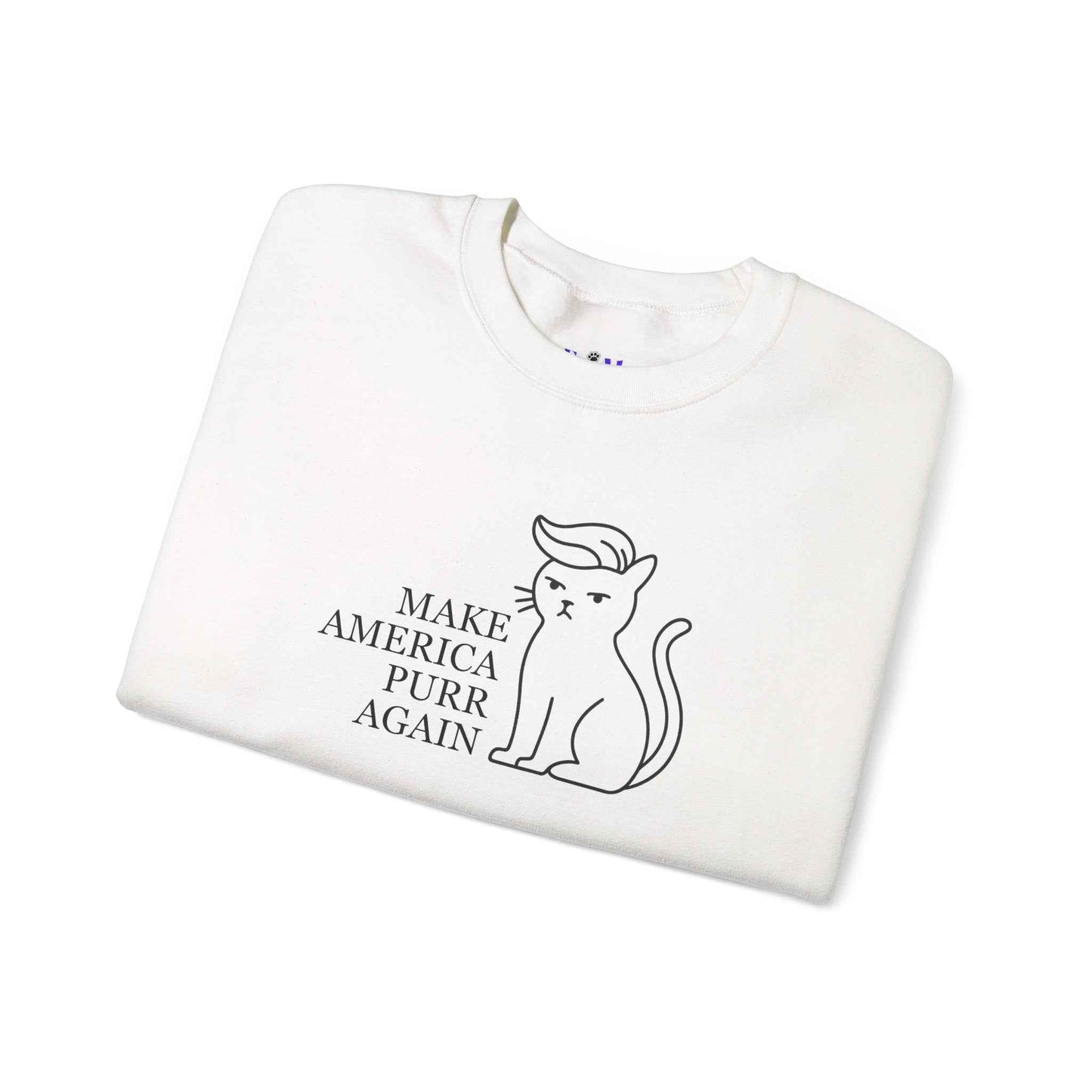 Rendre l'Amérique Purr à Nouveau Sweatshirt Parodique de Chat
