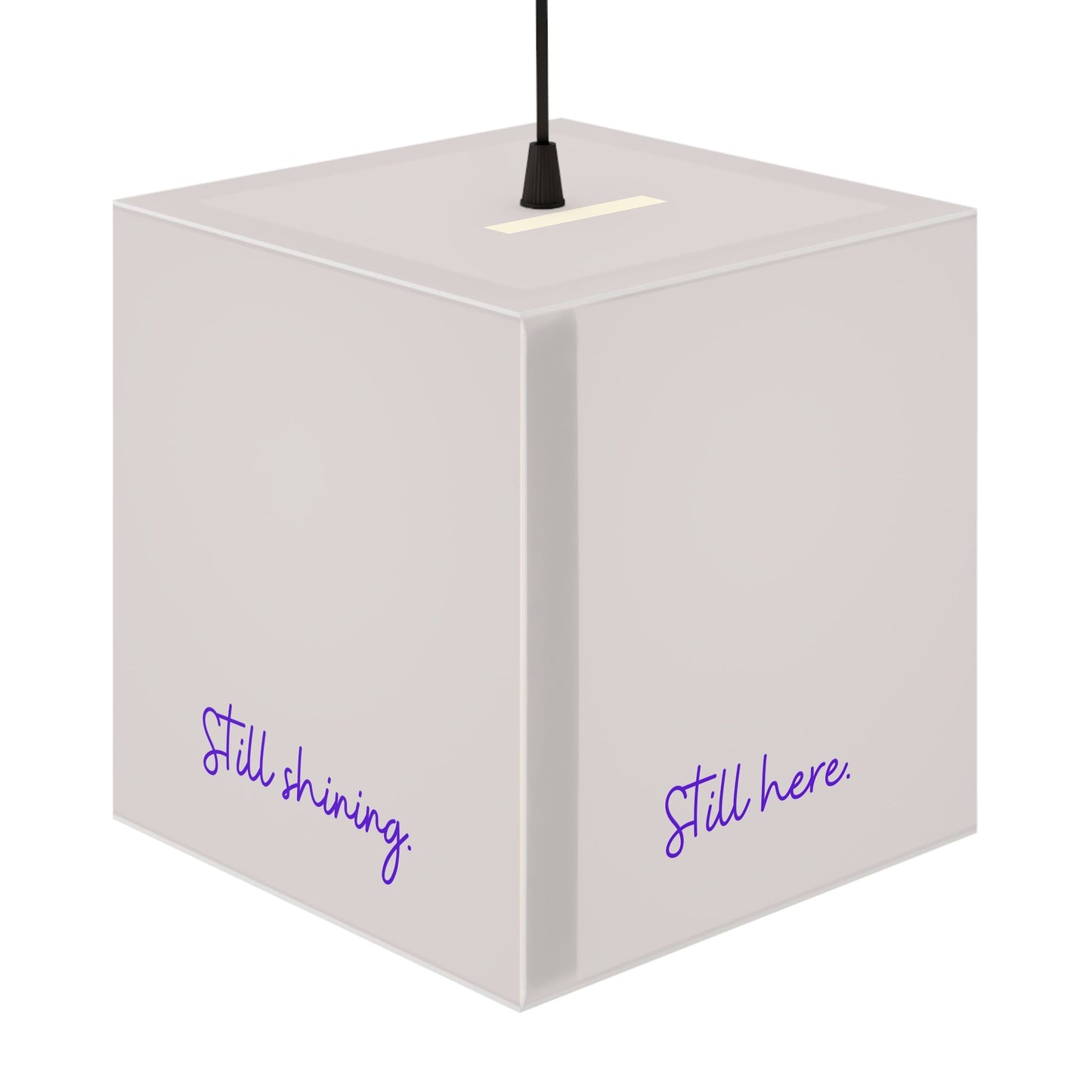 Still Here Still Standing Inspirational Cube Lamp