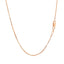 Chaîne classique en or rose 14 carats - 0,8 mm