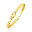 Intertwined Knot Slip-On Bangle in 14k Two-Tone Gold