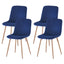 Modern Blue Dining Chair Set of 4