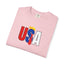 Camiseta Unisex Gráfica Colorida de EE. UU.