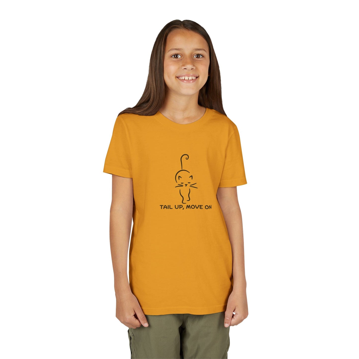 Tail Up, Move On Youth Tee – Small Human, Big Attitude